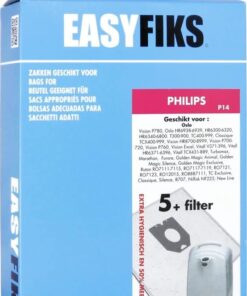 Easyfiks Stofzuigerzak Oslo-Vision +1Uf Philips HR 6939-P 50-78-T 540-560 1 Doosje a 5 +1M