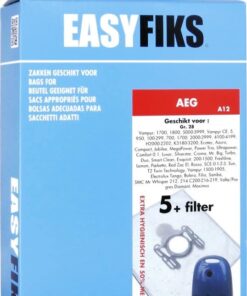 Stofzuigerzak Gr.28 Easyfiks Micro Fleece AEG 4000-5000 serie-Rosso 1 Doosje a 5 +1M