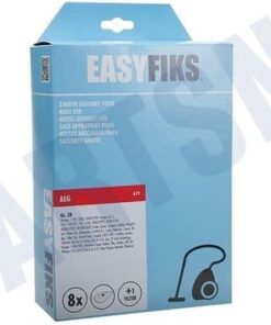 Easyfiks Stofzuigerzak Micro Fleece 8 stuks Nw Stijl Grosse 28 4000-5000 serie-Rosso 1 Doosje a 8 Stuks