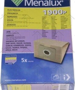 Electrolux Stofzuigerzak Menalux 1900P I-cute, Mondo Z, The Boss 1 Doosje a 5 Uitbl.filter