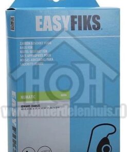 Easyfiks Stofzuigerzak Micro Fleece 4 stuks Nw Stijl NVM-2B NV350 375 NVR375 WV380 Charles George 1 Doosje a 4 Stuks