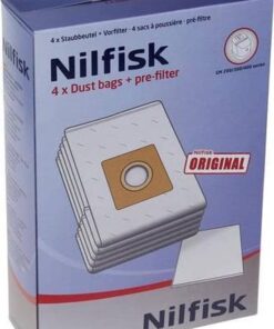 Nilfisk Stofzuigerzak dubbelwandig,6,5ltr. X100 GM 200-300-400-MILLENIUM 1 Doosje a 5 +1UF