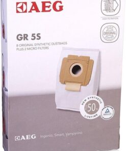 AEG Stofzuigerzak GR.5S met 2x micro filter Ingenio, Smart, Vampyrino 1 Doos a 8 Stuks